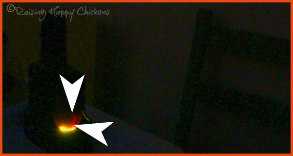 A clearly visible hairline crack in an incubated egg. An incubated egg, showing a hairline crack.