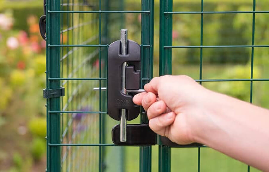 Omlet's large run door latch.