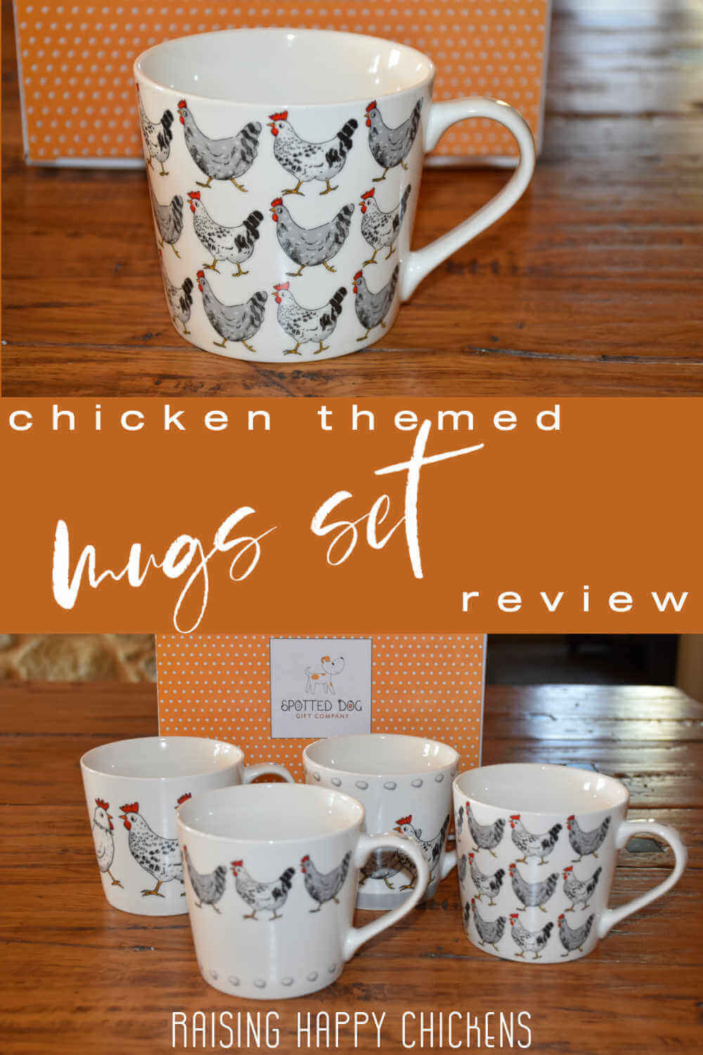 A coffee mug set for chicken lovers – review. Pin for later.