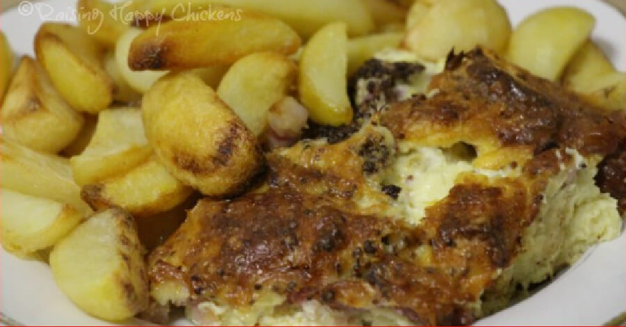 The casserole with added fries.