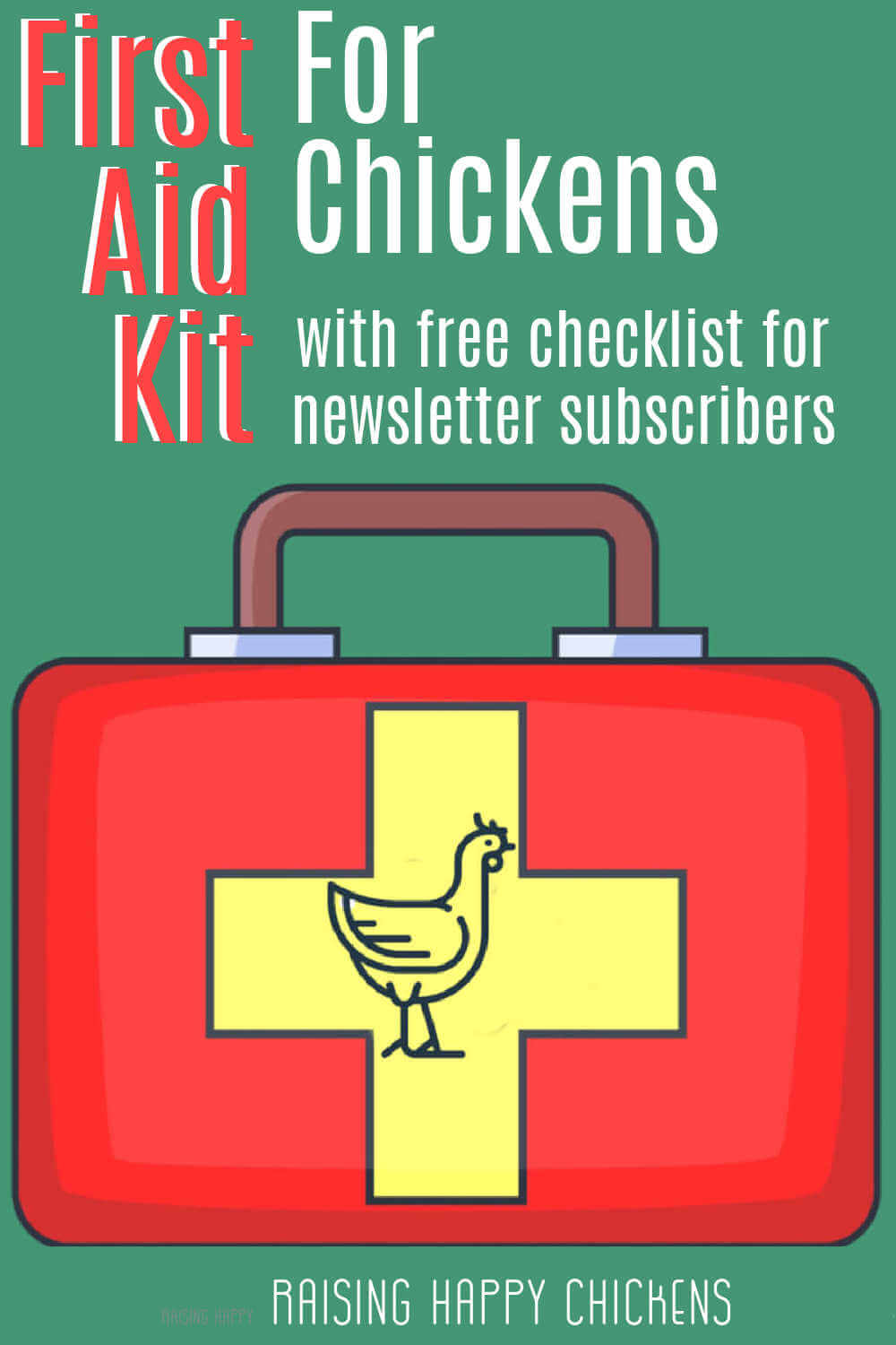 First aid kit for chickens: pin for later.