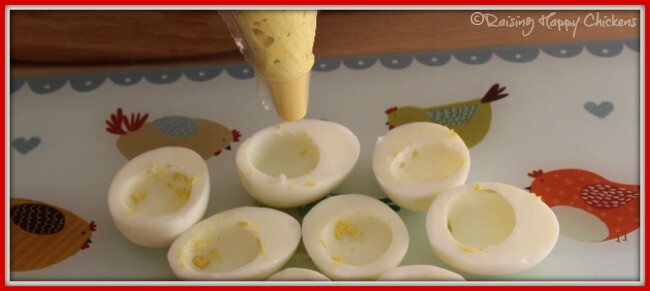 Piping the filling back in is not as easy as it looks!