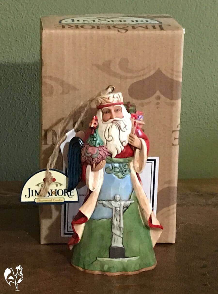Jim Shore's Brazilian Santa tree decoration - with rooster!