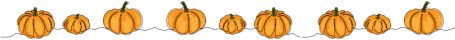 Divider: pumpkins, half width