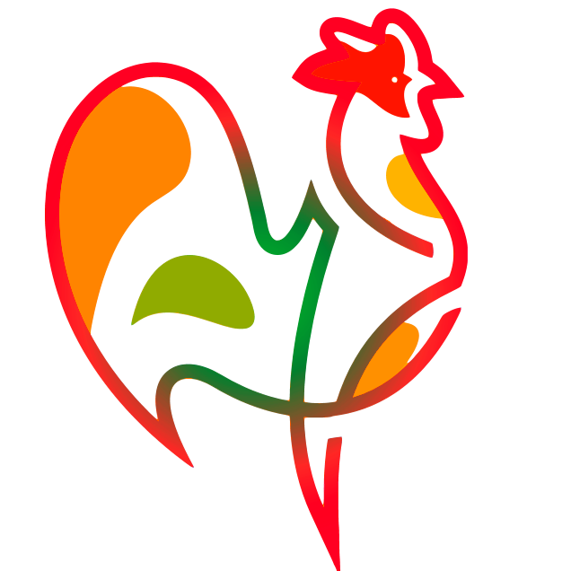 Raising Happy Chickens logo.
