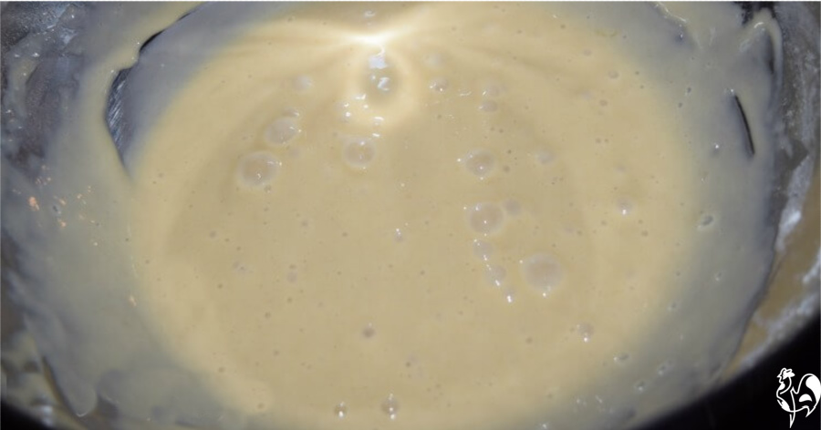 The finished batter mix.